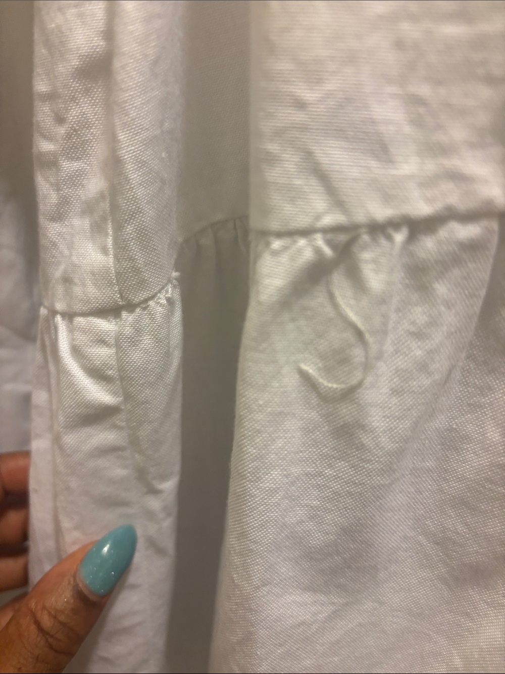 ZARA White Tiered Ruffle Tie Tunic - Picture 6 of 6
